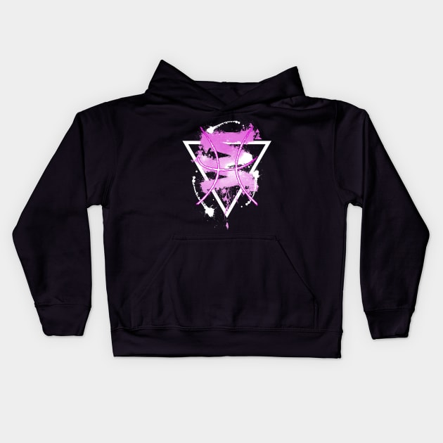 Pisces - Pink Sky Kids Hoodie by Scailaret